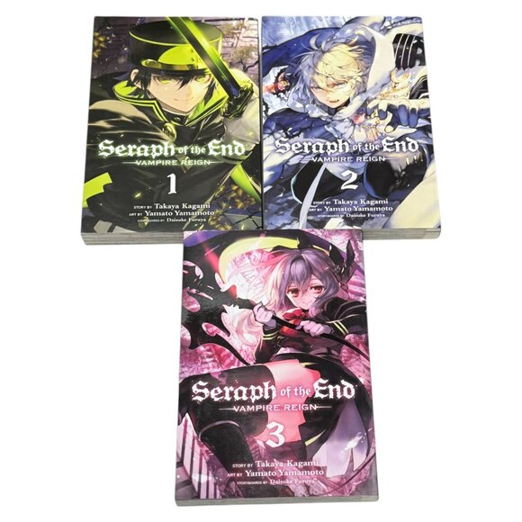 Sereph of the End Vampire Manga Graphic Novel Lot 3 Volumes 1 2 3  English PB - Picture 2 of 12